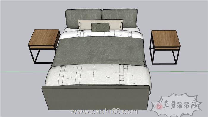 床铺床具SU模型