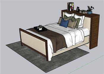 床铺床具SU模型