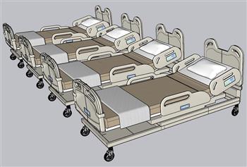 医院病房病床SU模型