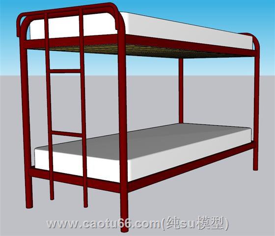 学校宿舍高低铺SU模型