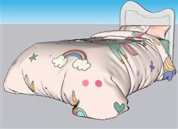 儿童床SU模型