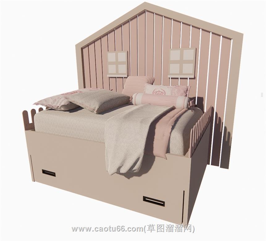 儿童床SU模型