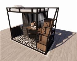loft工业风多功能SU模型