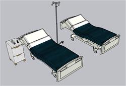 病房病床医疗SU模型