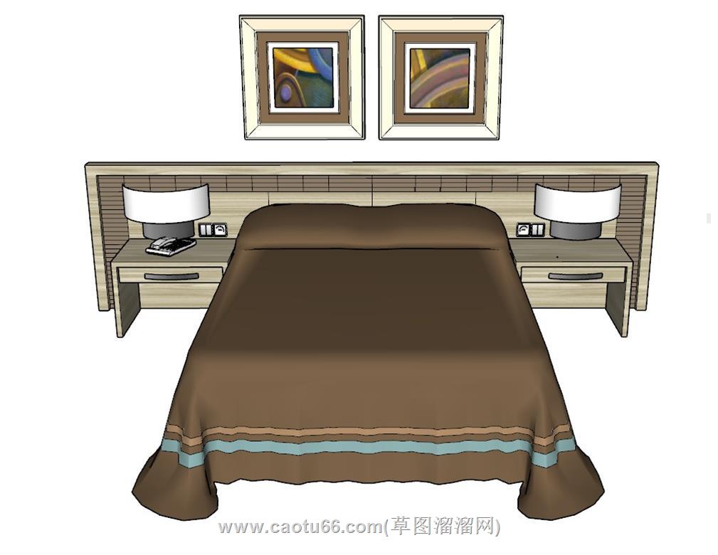 床铺SU模型