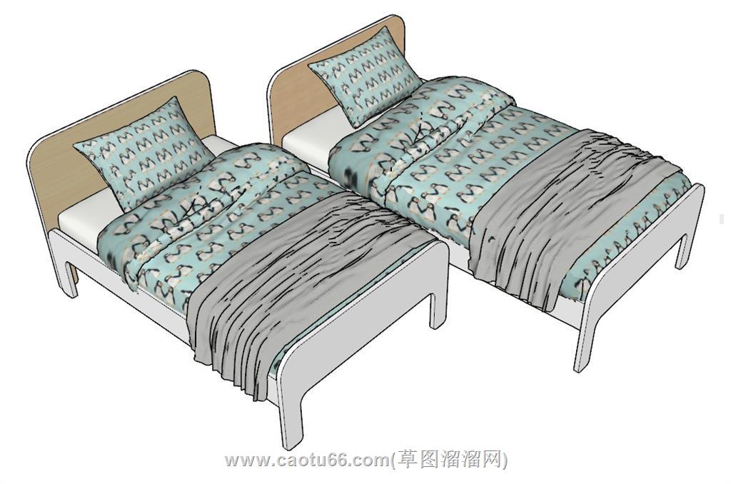 床铺SU模型