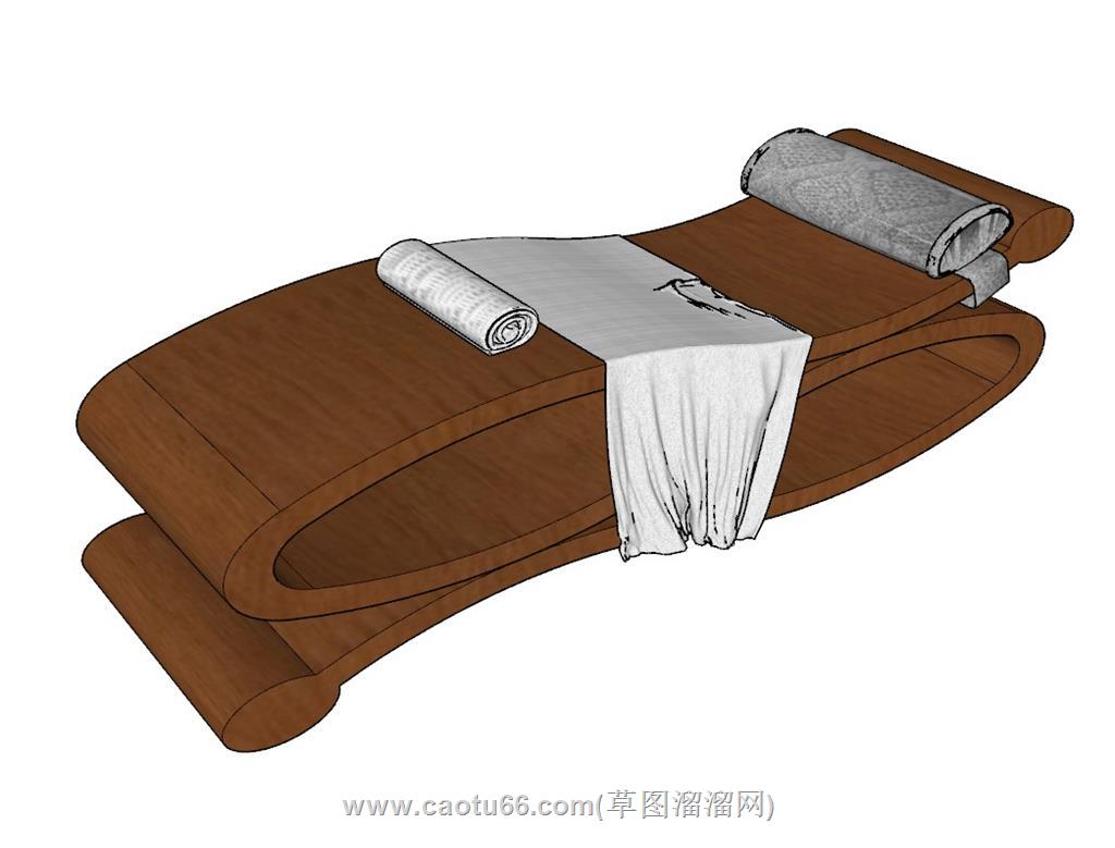 按摩床SU模型