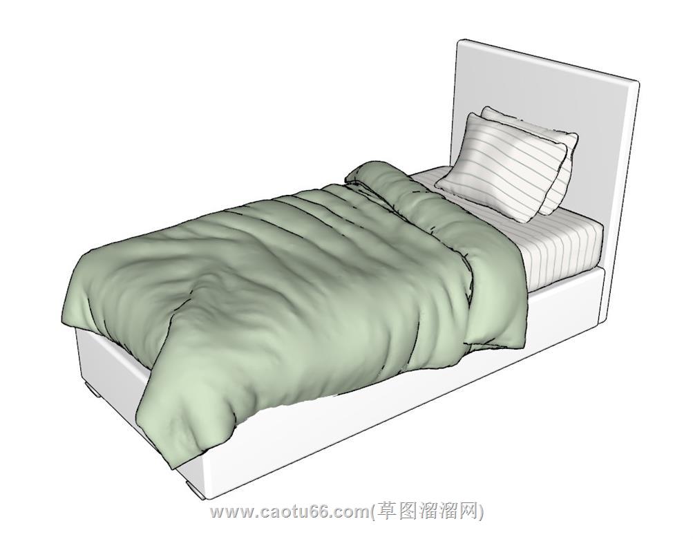 单人床儿童床SU模型