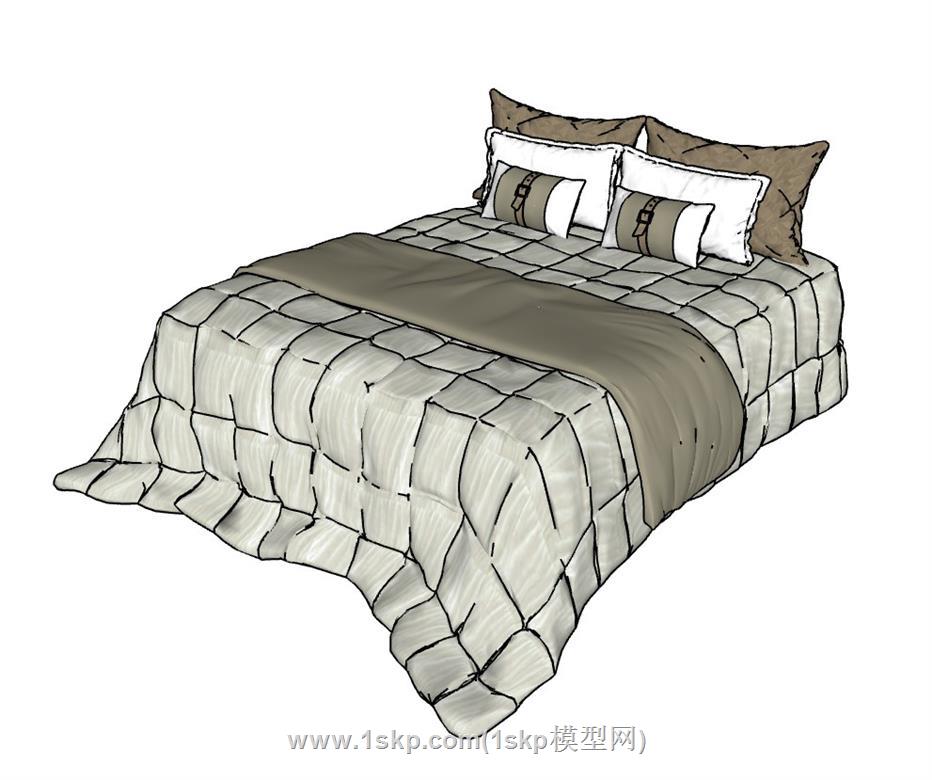 床铺SU模型