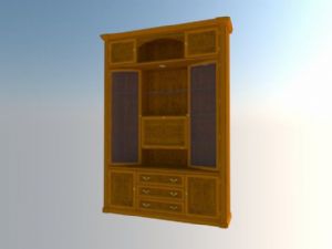 酒柜家具SU模型 免费sketchup模型下载