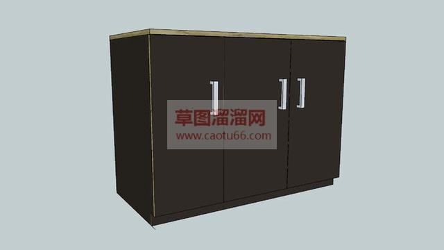 进门鞋柜SU模型