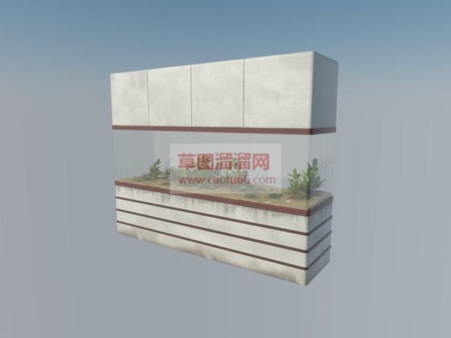 金鱼缸SU模型