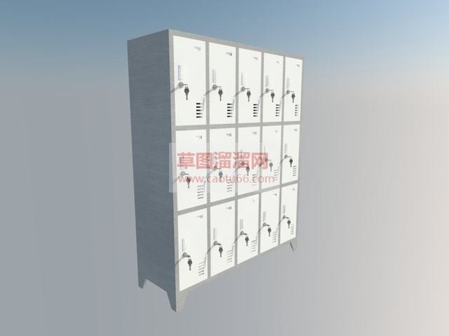 员工更衣柜SU模型