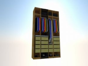 衣帽鞋柜SU模型