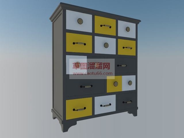抽屉柜子家具SU模型