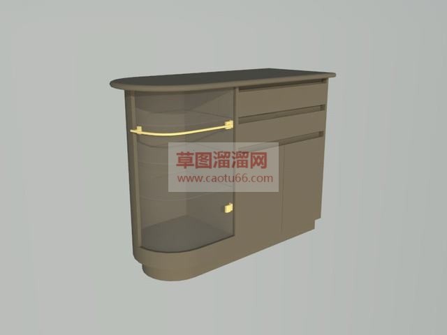 边桌柜子家具SU模型