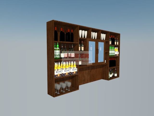 酒柜SU模型