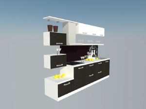 酒柜家具SU模型