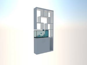 隔断鞋柜玄关柜SU模型