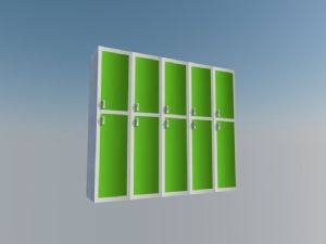 更衣柜寄存柜SU模型 免费sketchup模型下载