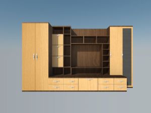 卧室衣柜柜子SU模型 免费sketchup模型下载