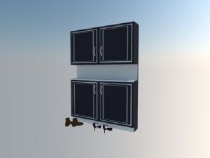 进门鞋柜高跟鞋男鞋SU模型