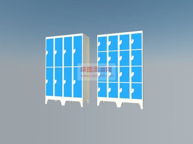 储物柜更衣柜SU模型