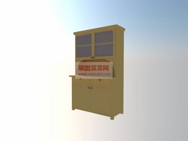 家具柜子书柜SU模型