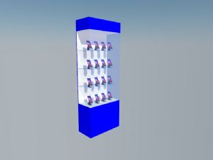 电子产品玻璃展柜SU模型
