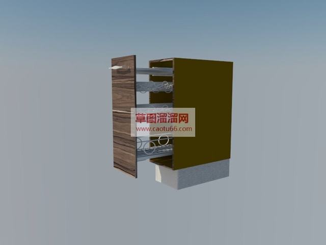 家具酒柜酒柜SU模型