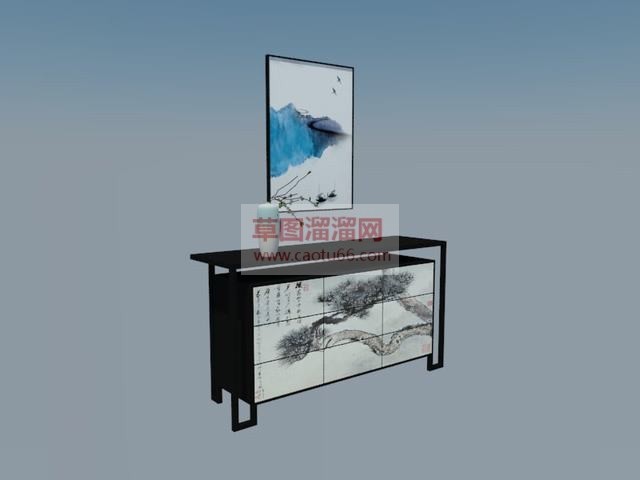 柜子中式家具SU模型