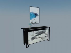 柜子中式家具SU模型