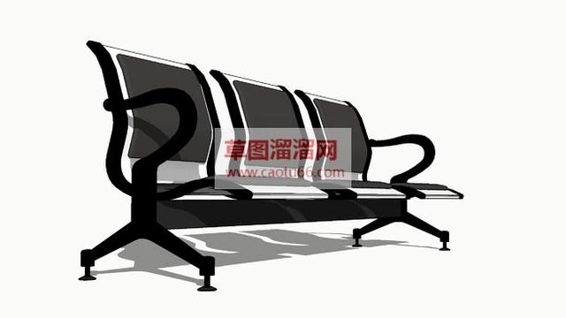 排椅连排等候椅SU模型