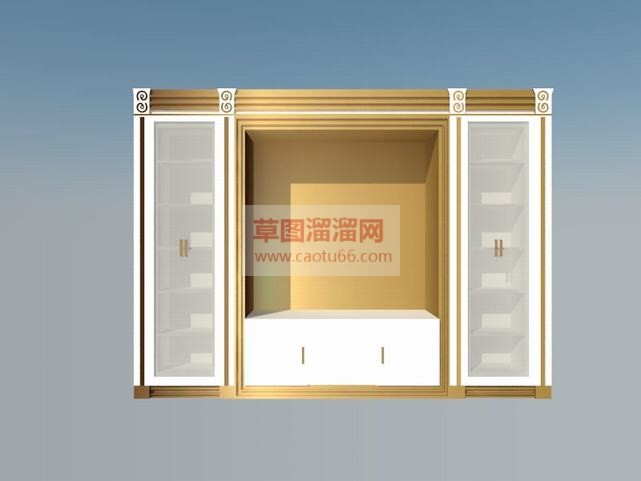 卧房家具电视柜SU模型