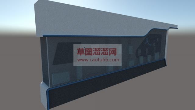 陈列柜展柜文物柜SU模型