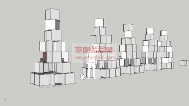 堆积的格子展SU模型