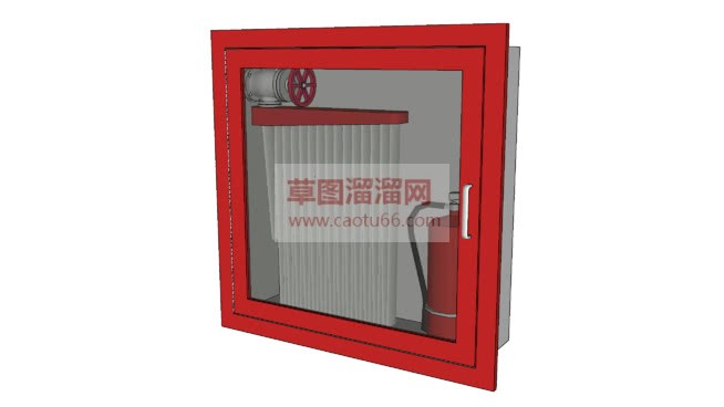 火警柜消防栓SU模型