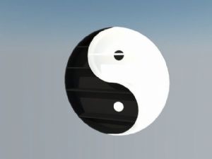 太极阴阳八卦SU模型