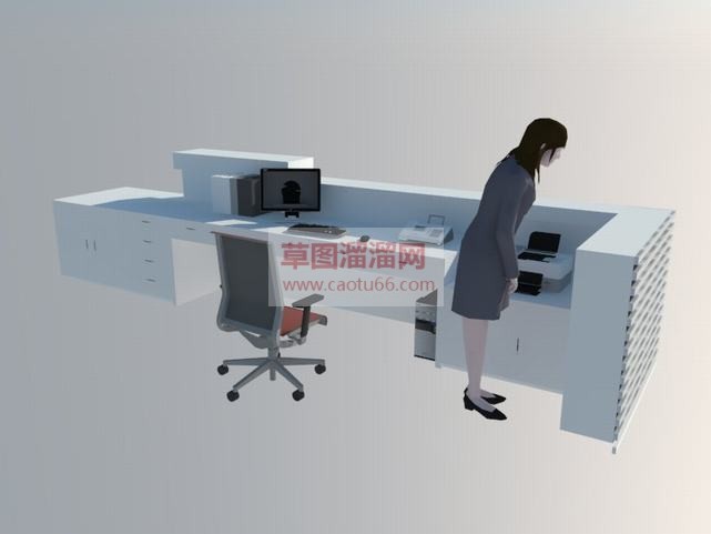 公司前台SU模型