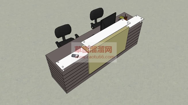 免费公司前台SU模型
