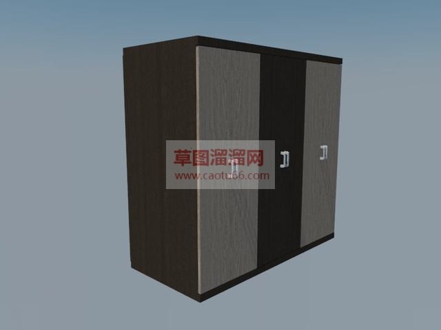 现代衣柜柜子SU模型