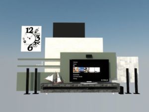 电视柜组合SU模型