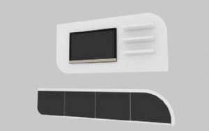 电视柜简约免SU模型