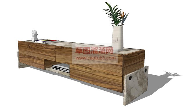木质电视柜SSU模型