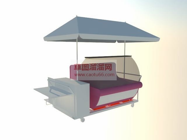 移动冰柜展柜SU模型
