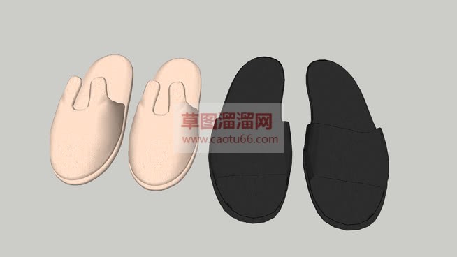 室内拖鞋家具SU模型