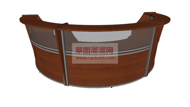 欧式前台接待SU模型