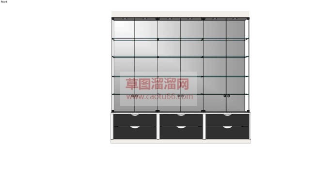 库玻璃柜子展SU模型