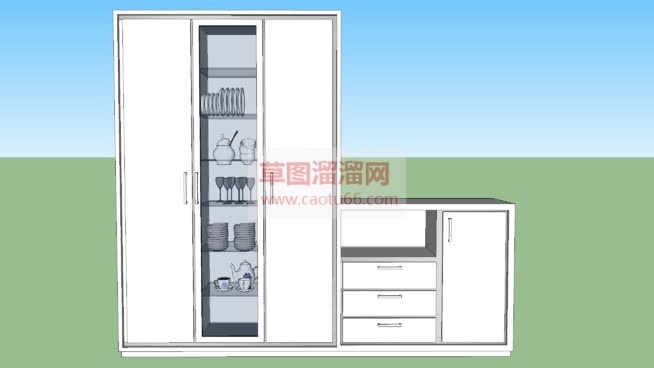 餐柜柜SU模型