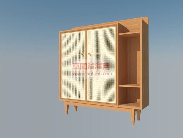 鞋柜家SU模型